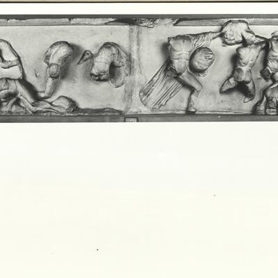 calco di scultura Fregio Est dell'Ephaisteion: Battaglia tra Erittonio e Anfizione 409 photo