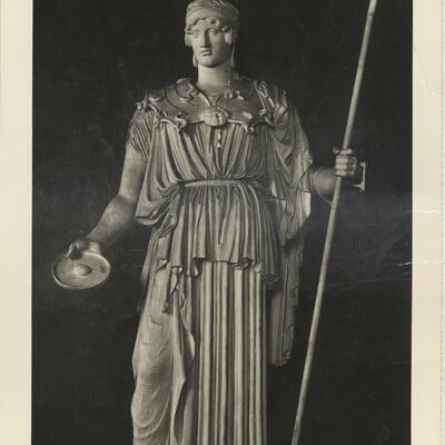 calco di scultura Statua di Atena. Ricostruzione di Rizzo-Amelung. Testa cd. Carpegna e torso cd. Medici. 454 photo