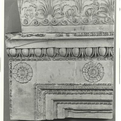 calco di scultura Eretteo: particolare del cornicione della porta nord. 484 photo