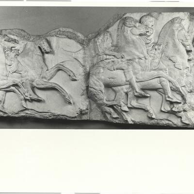 calco di scultura Cavalieri, fregio del lato Sud 517 photo