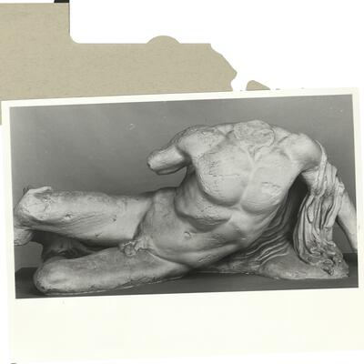 calco di scultura Ilisso, dal frontone Ovest del Partenone 522 photo