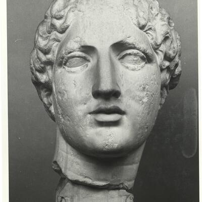 calco di scultura Testa femminile Laborde, dal Frontone Est del Partenone 541 photo