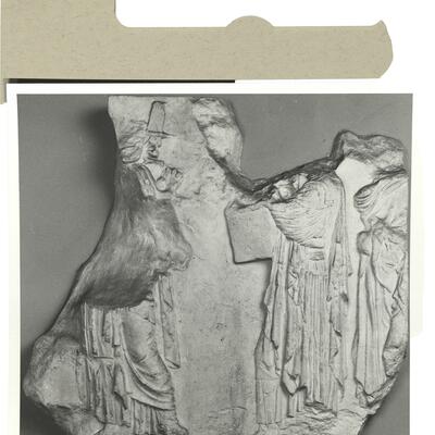 calco di scultura Suonatori di cetra: fregio lato nord del Partenone 548 photo