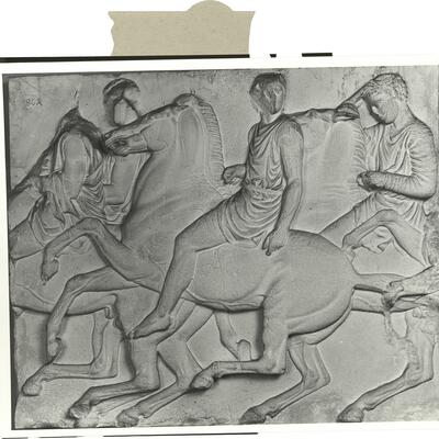 calco di scultura Cavalieri, fregio del lato Nord 553 photo