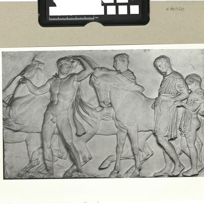 calco di scultura Cavalieri, fregio del lato Nord 555 photo
