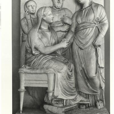 calco di scultura Stele funeraria di Philino 629 photo
