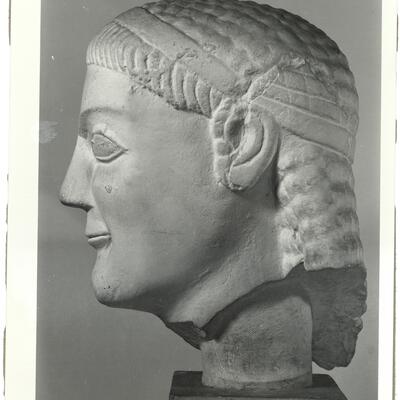 calco Testa di Kouros dallo Ptoion 66 photo
