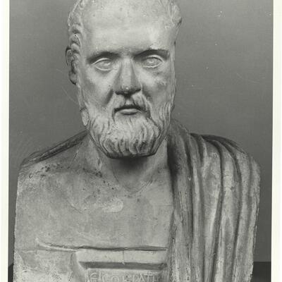 calco di scultura Erma iscritta di Isocrate 676 photo