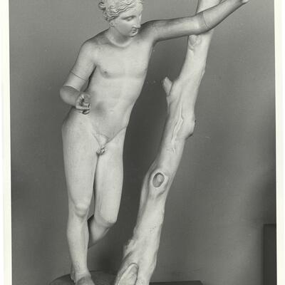 calco di scultura Statua dell'Apollo Sauroktono, da Roma 742 photo