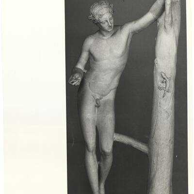 calco di scultura Statua dell'Apollo Sauroktono, dal Palatino 743 photo