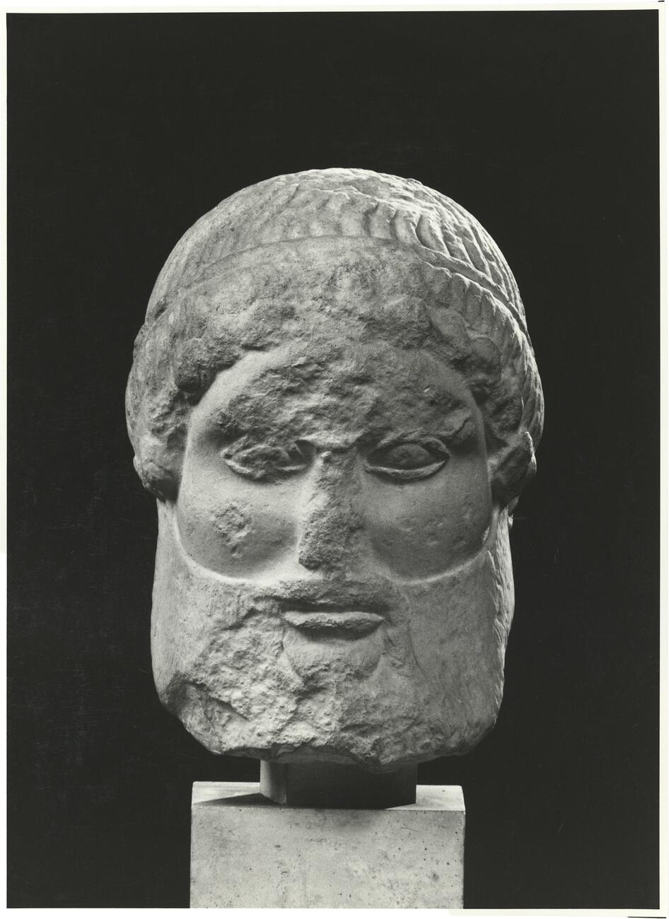 calco di scultura Testa maschile (maschera) 124 photo