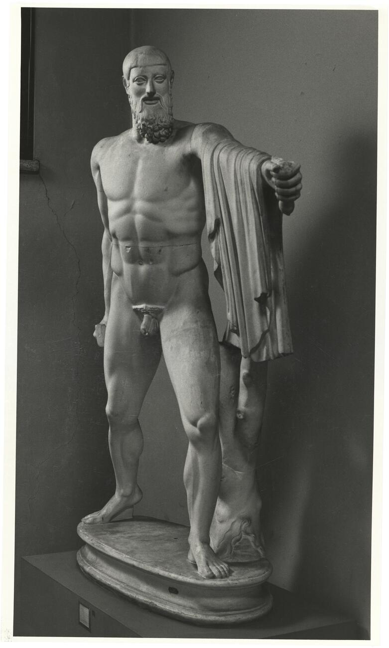 calco di scultura Gruppo dei Tirannicidi: ricostruzione della statua di Aristogitone 153 photo