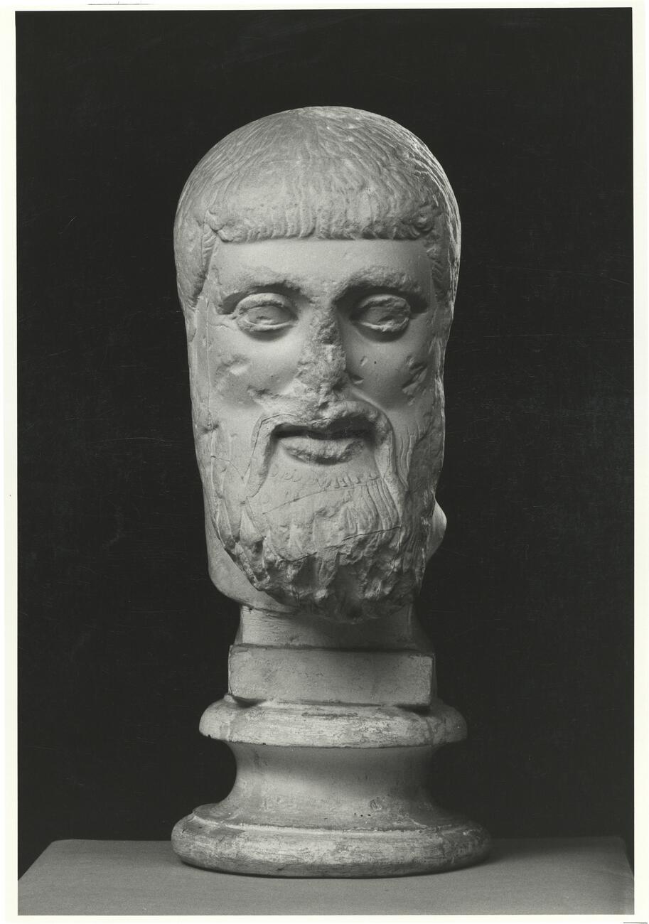 calco di scultura Gruppo dei Tirannicidi: testa di Aristogitone 154 photo