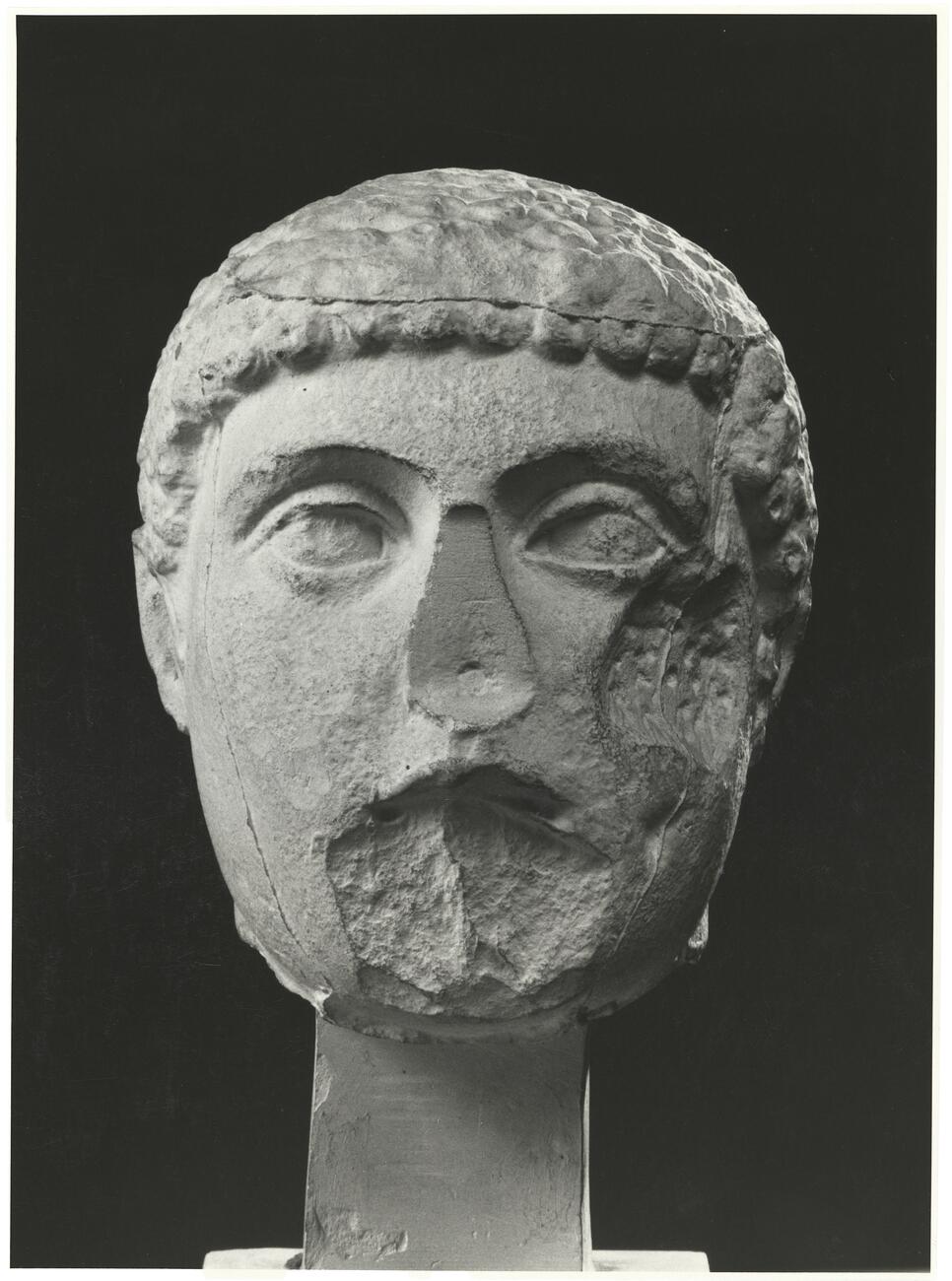 calco di scultura Gruppo dei Tirannicidi: testa di Armodio 156 photo