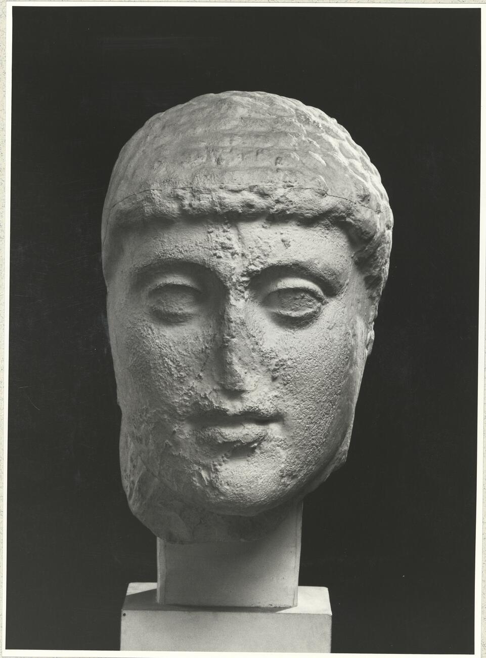 calco di scultura Gruppo dei Tirannicidi: testa di Armodio 157 photo