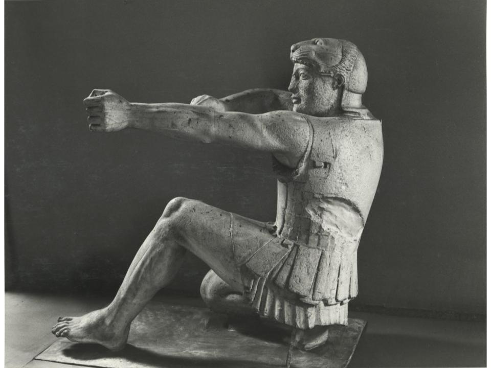 Calco di sculture del frontone orientale del tempio di Aphaia ad Egina 183 photo