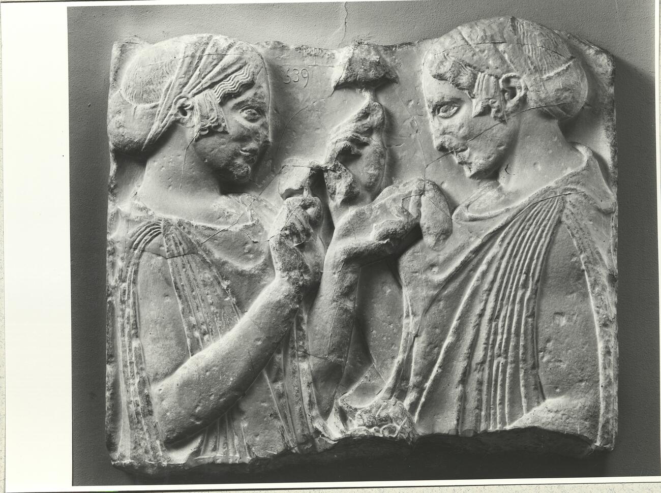 calco di scultura Stele funeraria da Farsalo 229 photo