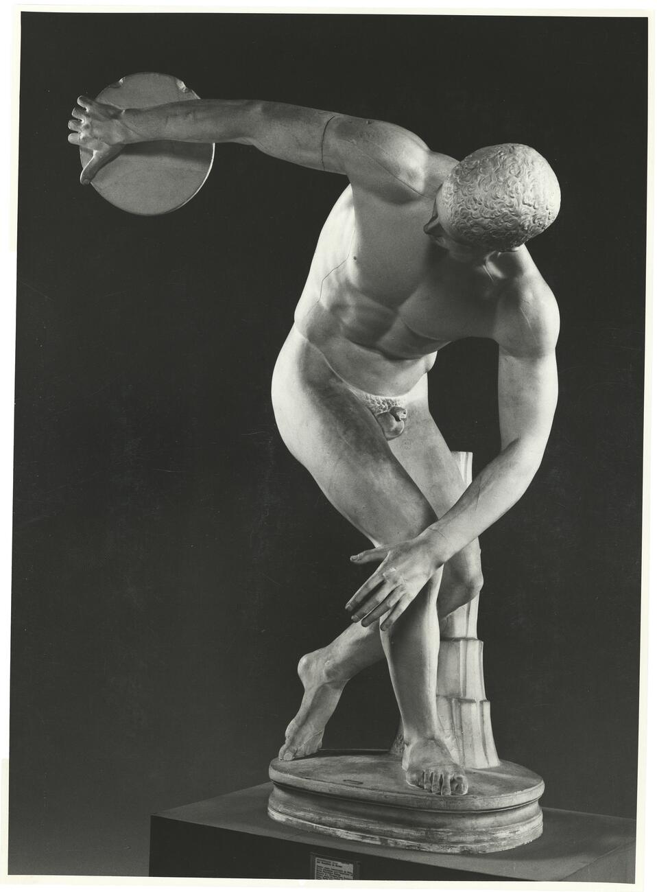 calco di scultura Discobolo ricostruzione bronzata Rizzo 278 photo