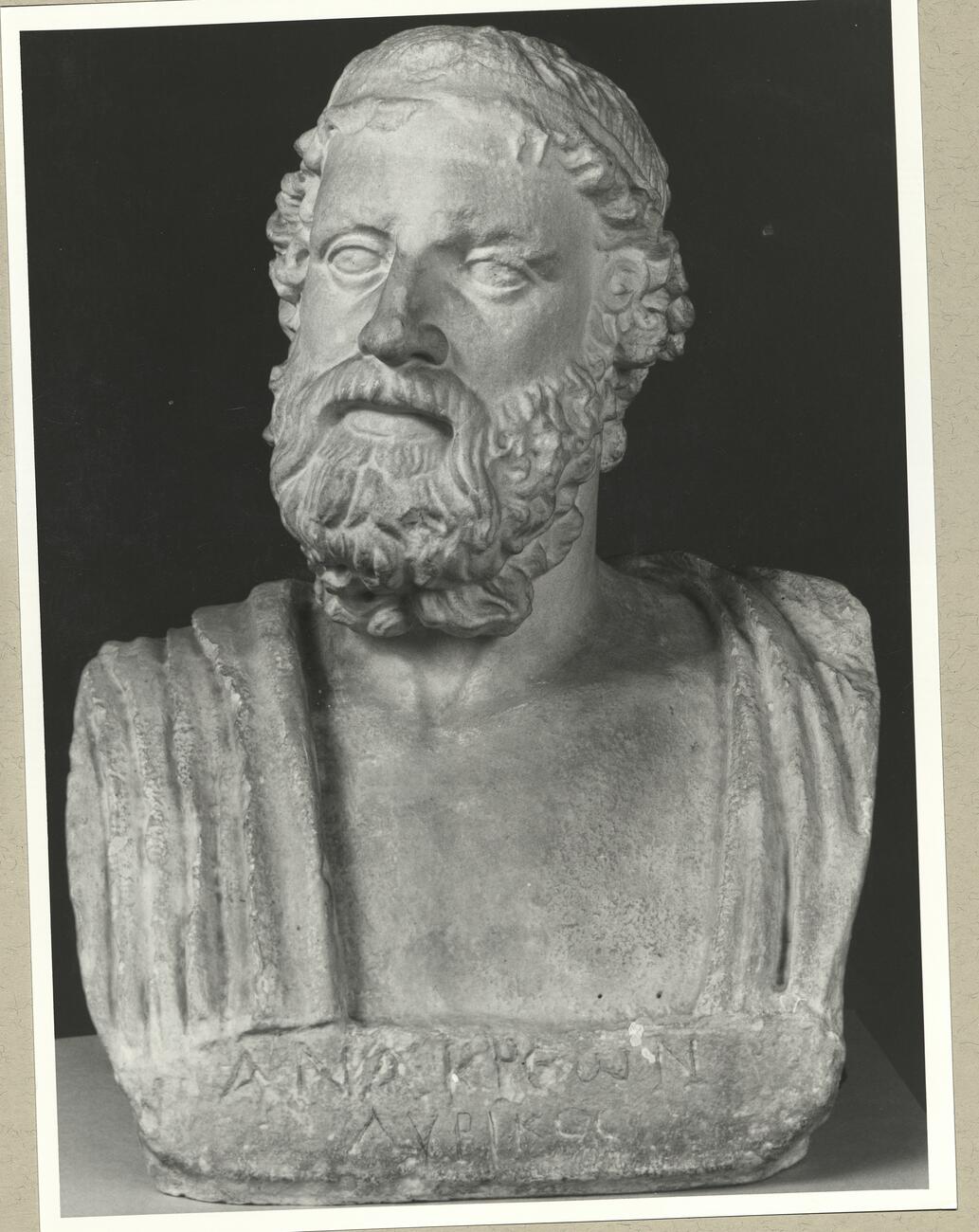 calco di scultura Erma di Anacreonte 281 photo