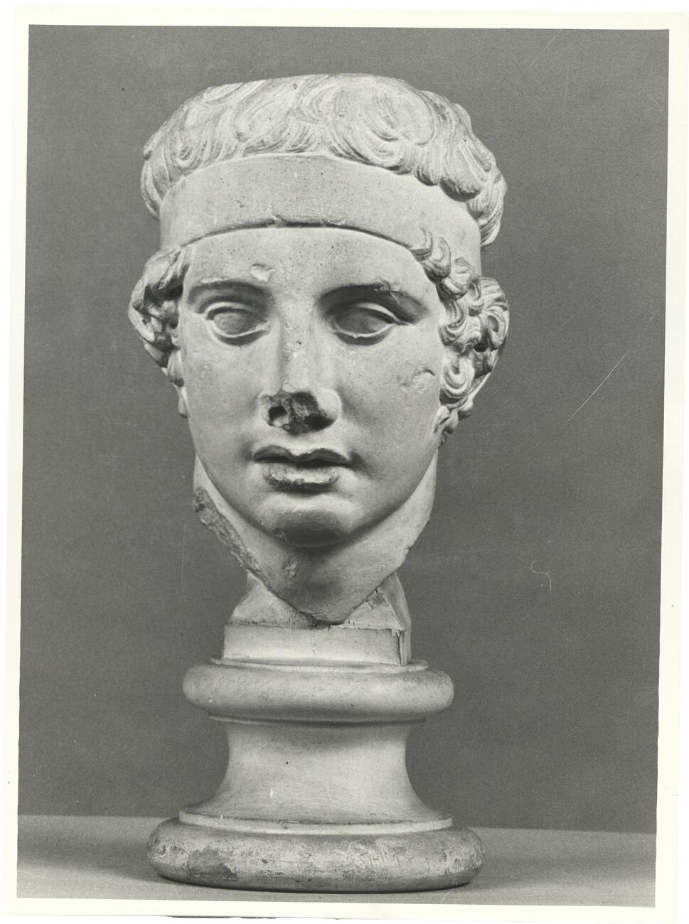 calco di scultura Testa di Anadoumenos da Vaulisant 290 photo