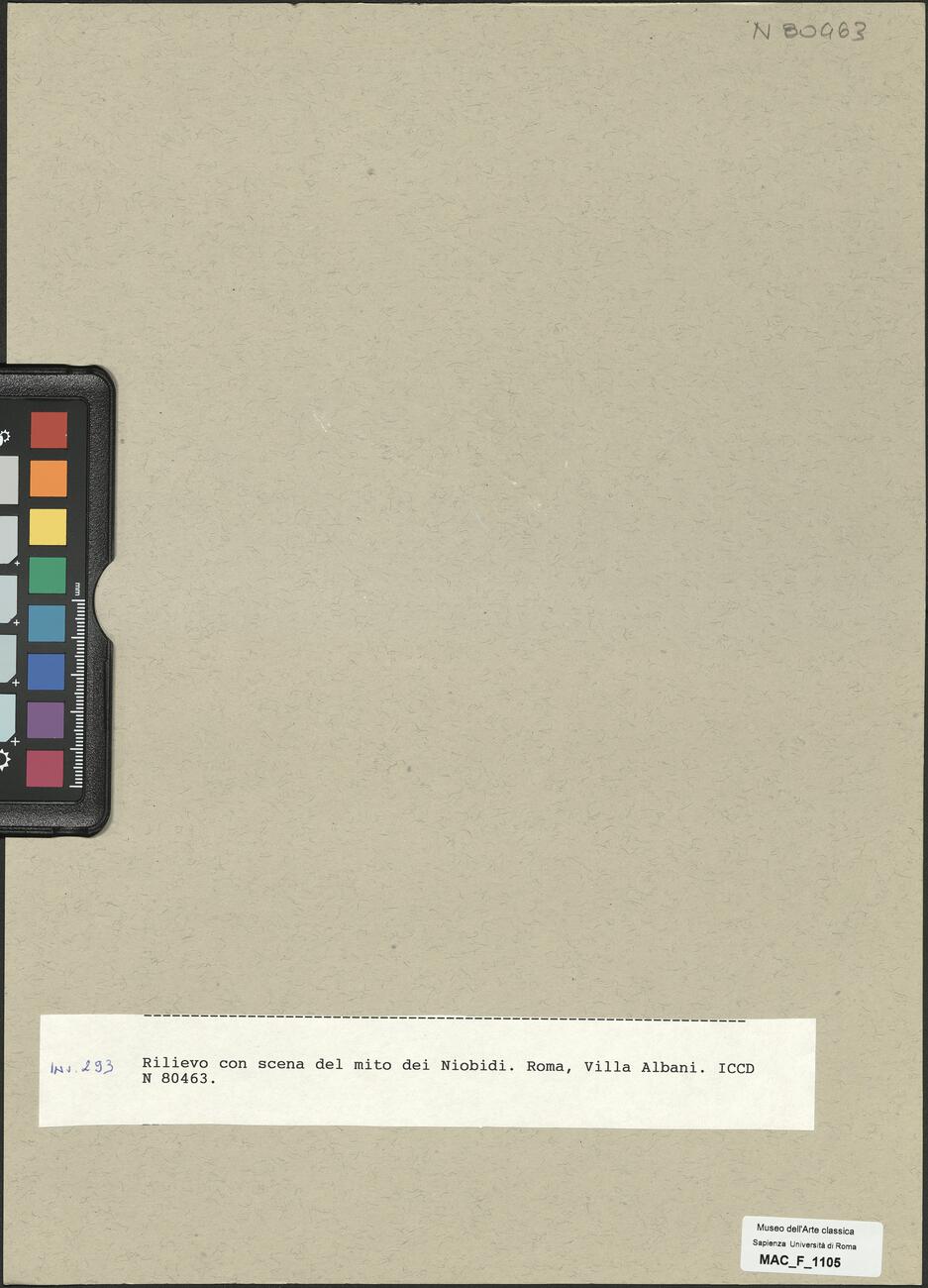 calco di scultura Rilievo con scena del mito delle Niobidi 293 photo