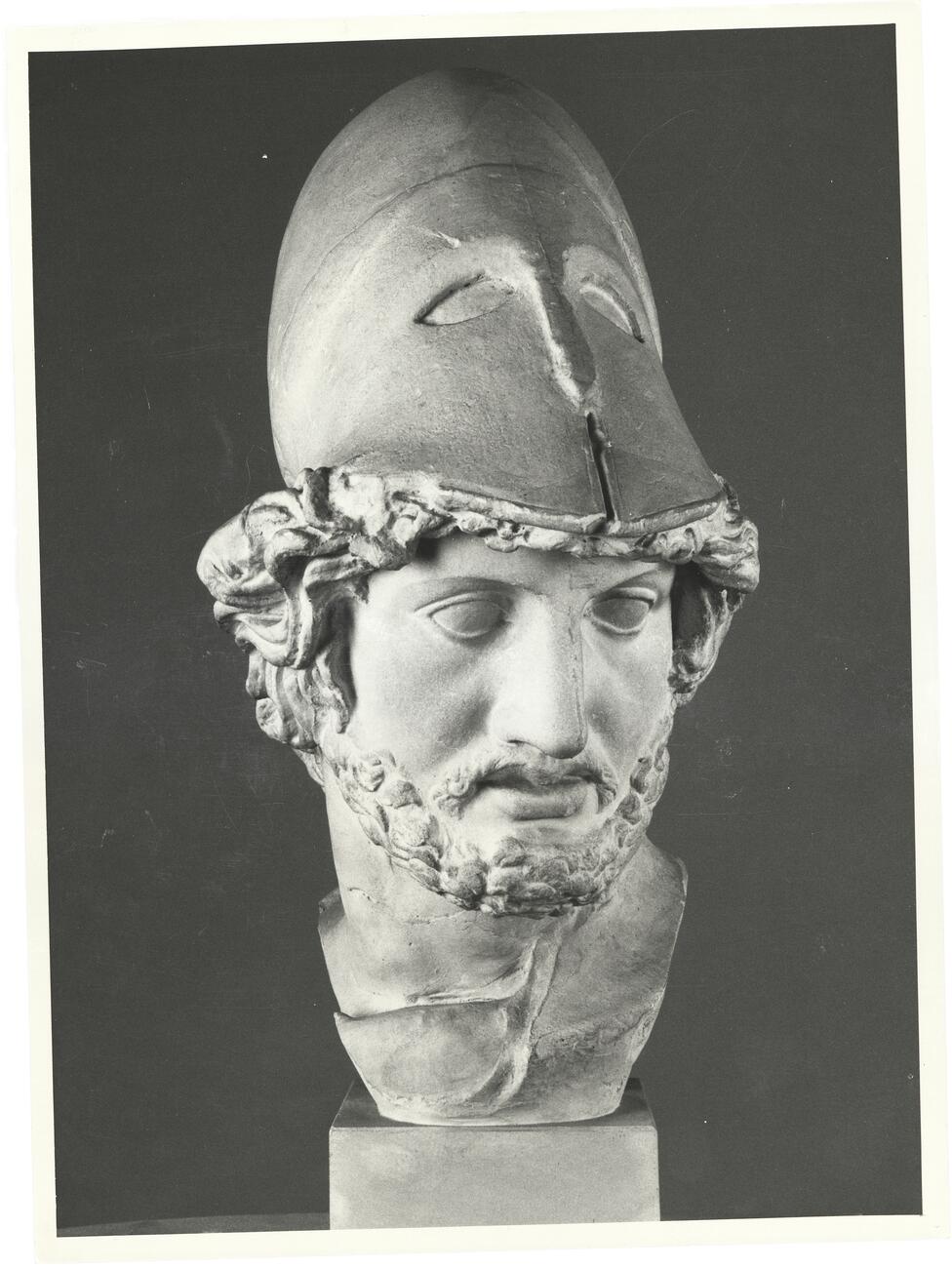 calco di scultura Testa di stratega tipo Focione 356 photo