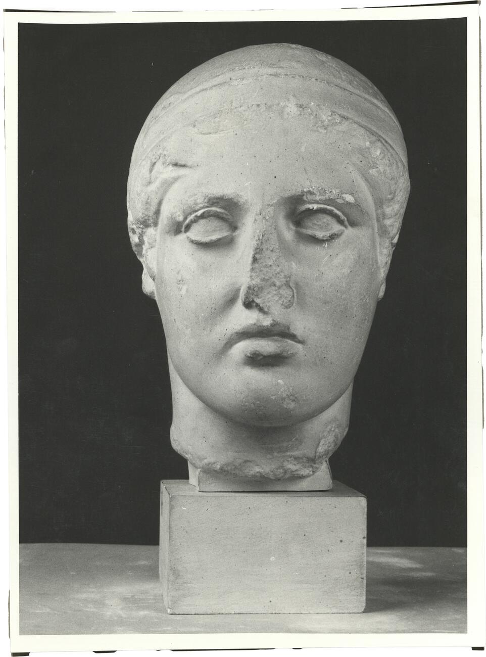 calco di scultura Testa di giovane 367 photo