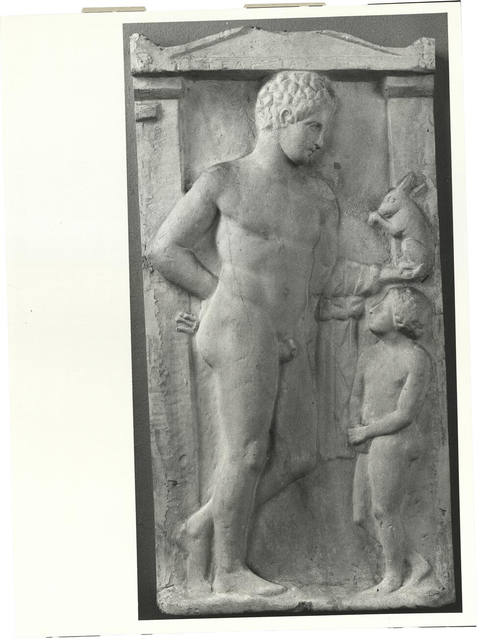 calco di scultura Stele funeraria di Telesias 382 photo