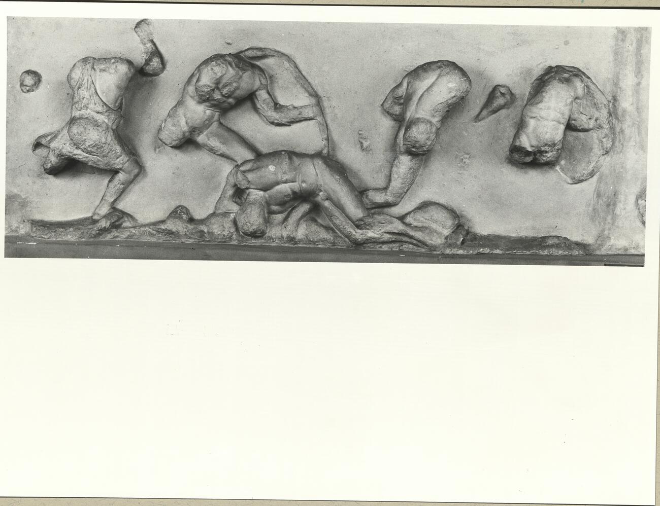 calco di scultura Metopa del lato Sud (?) dell'Ephaisteion: Teseo e Procuste 404 photo