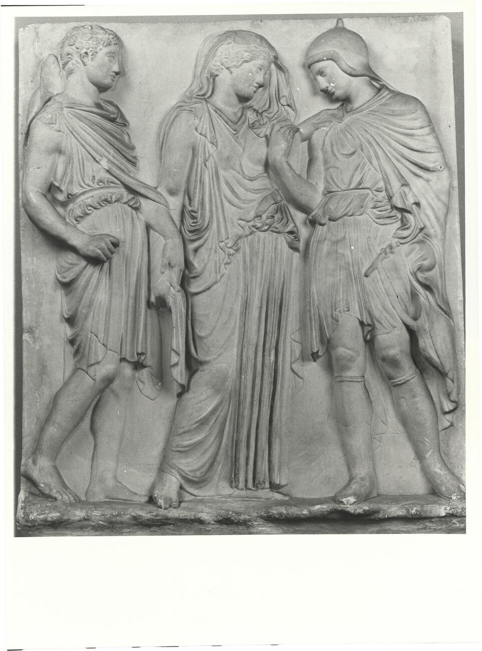calco di scultura Rilievo con Orfeo, Euridice e Hermes 455 photo