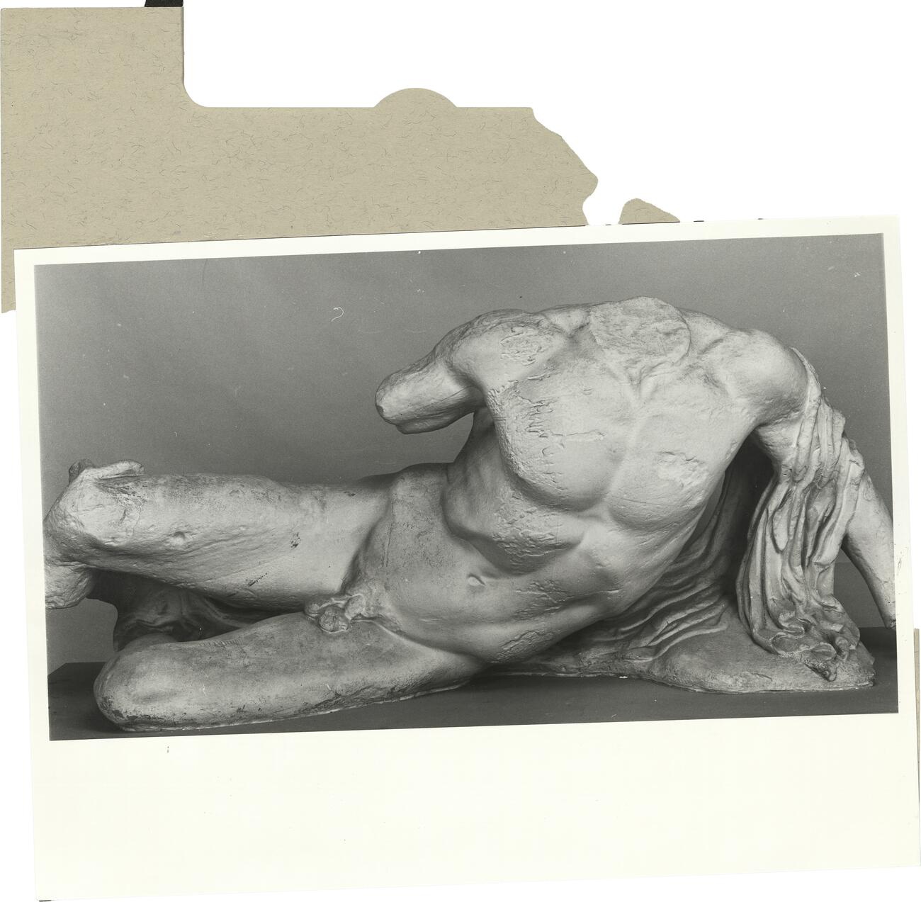 calco di scultura Ilisso, dal frontone Ovest del Partenone 522 photo