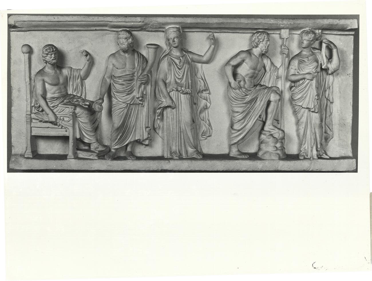 calco di scultura Rilievo ispirato alla base dell'Atena Parthenos 540 photo