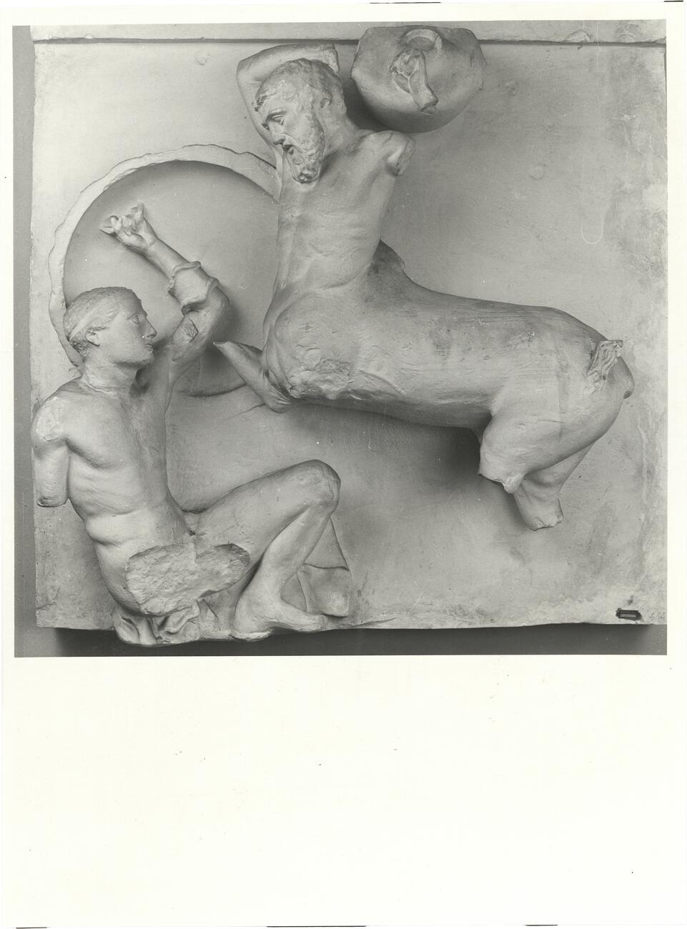 calco di scultura Lapita soccombe a un Centauro: metopa IV Sud del Partenone 544 photo