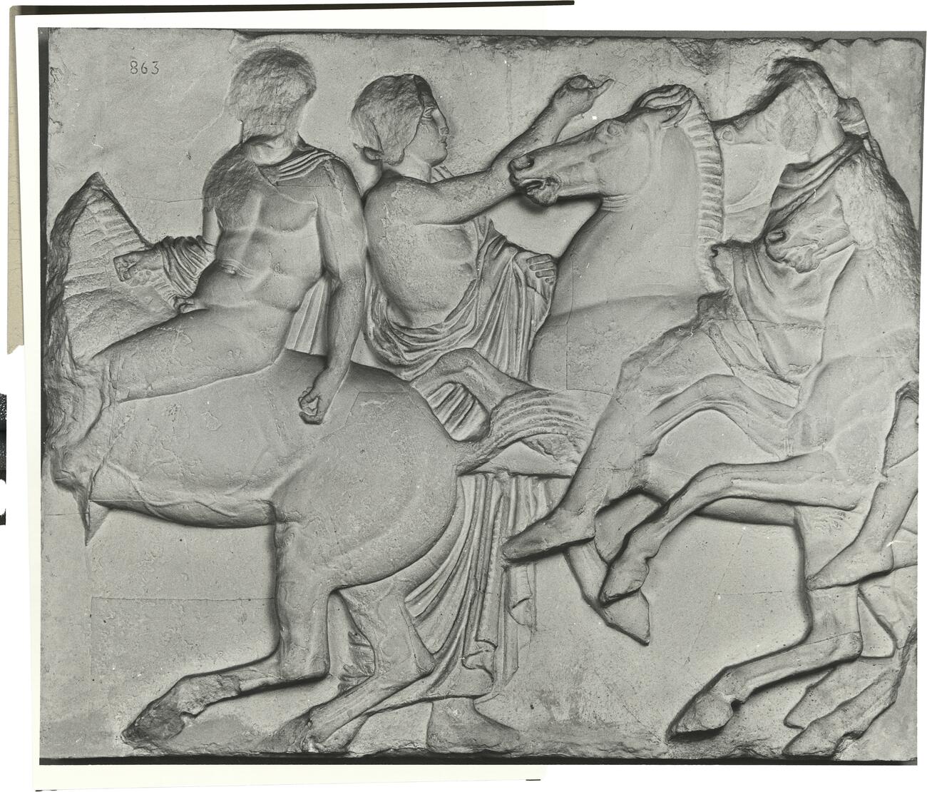 calco di scultura Cavalieri, fregio del lato Nord 552 photo