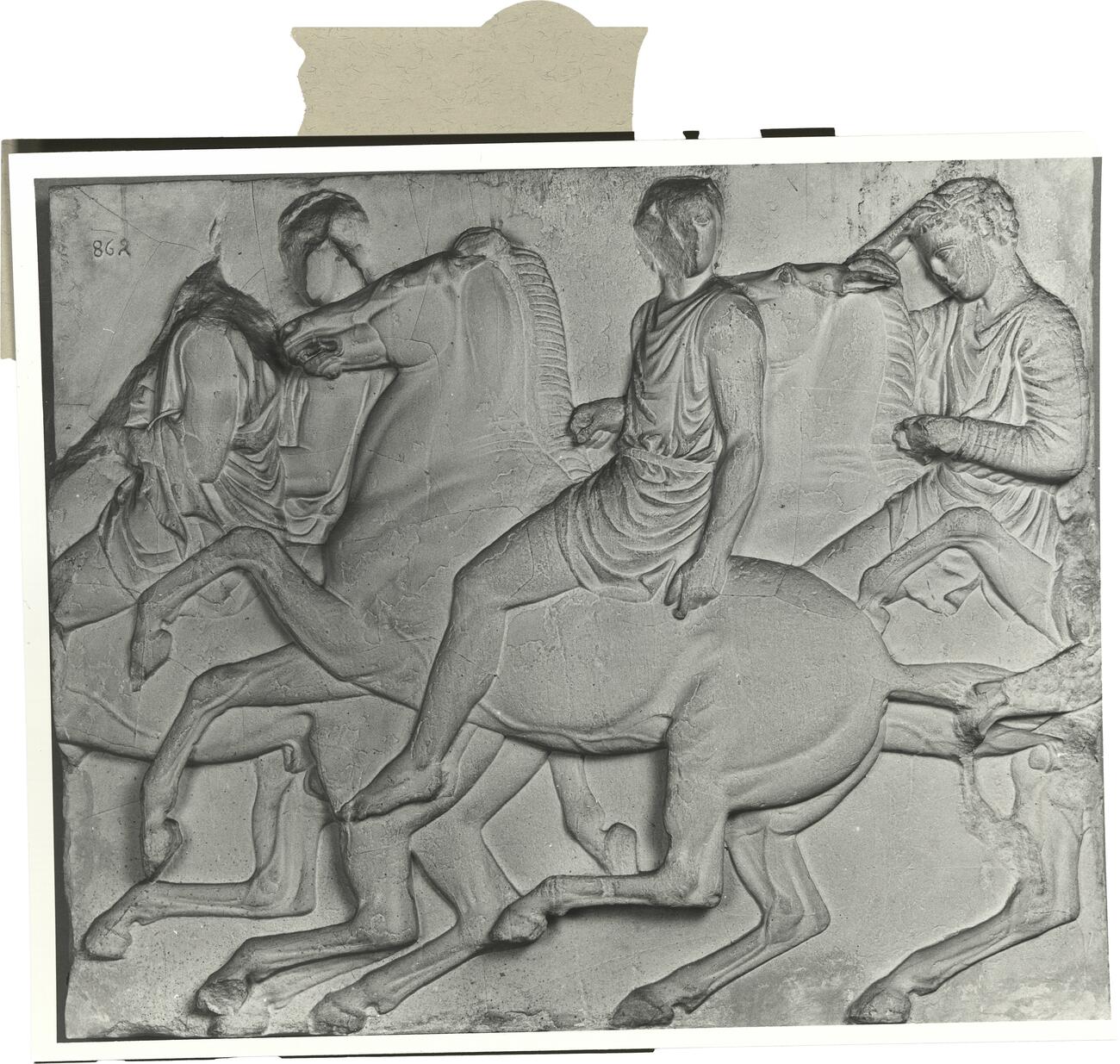 calco di scultura Cavalieri, fregio del lato Nord 553 photo