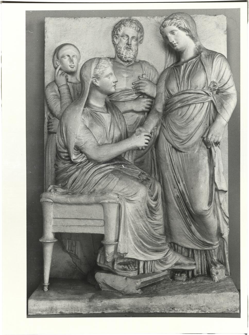 calco di scultura Stele funeraria di Philino 629 photo