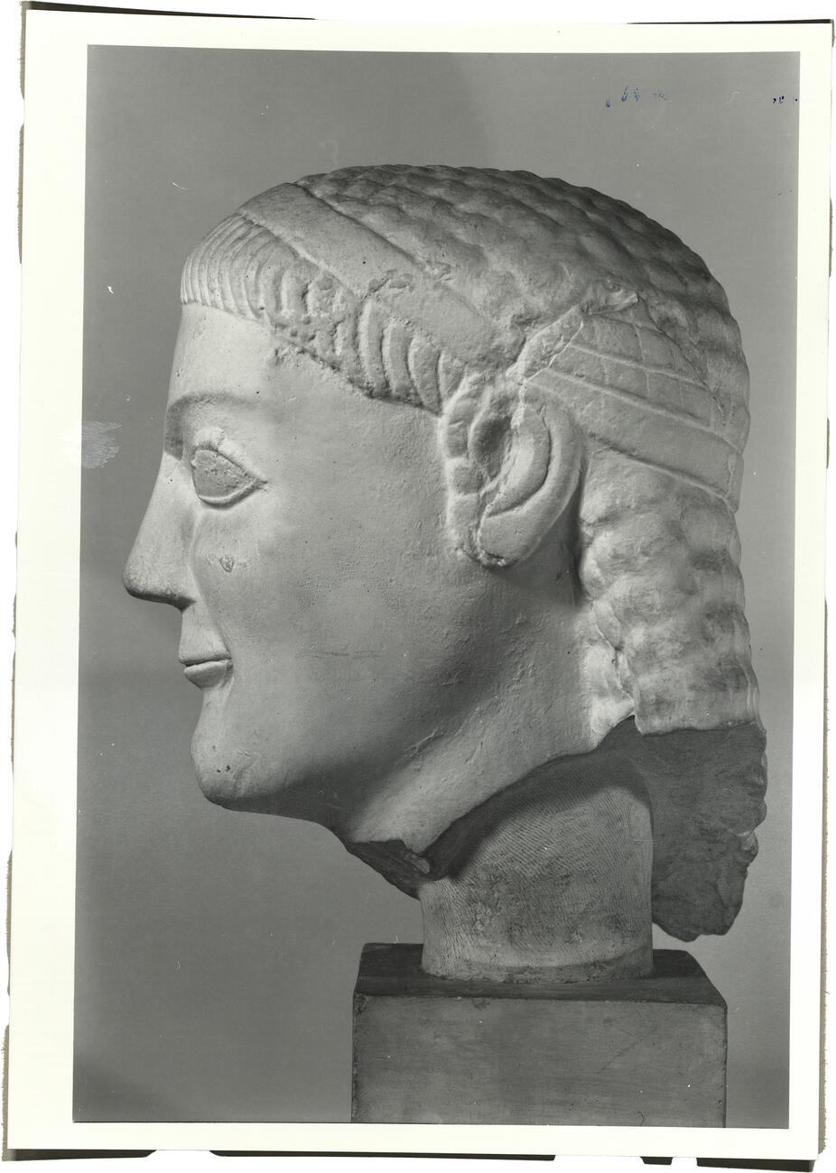 calco Testa di Kouros dallo Ptoion 66 photo