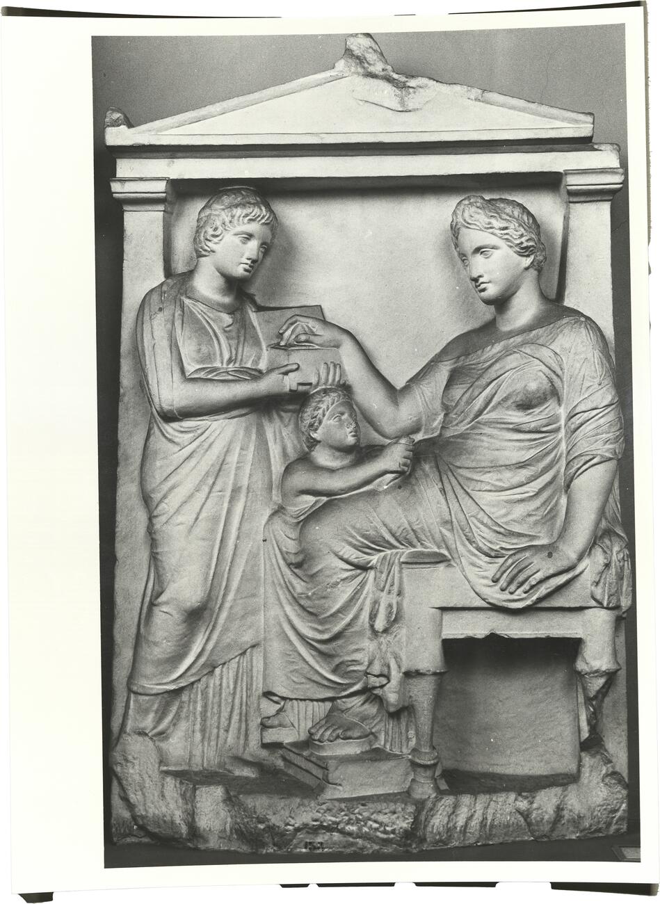 calco di scultura Stele funeraria di Archestrate 701 photo