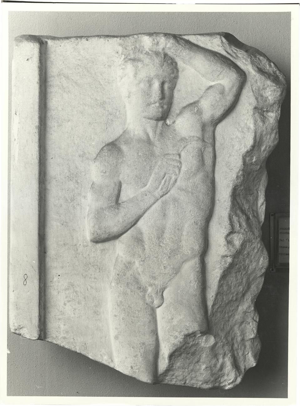 calco di scultura Stele funeraria di atleta che si deterge con lo strigile 703 photo