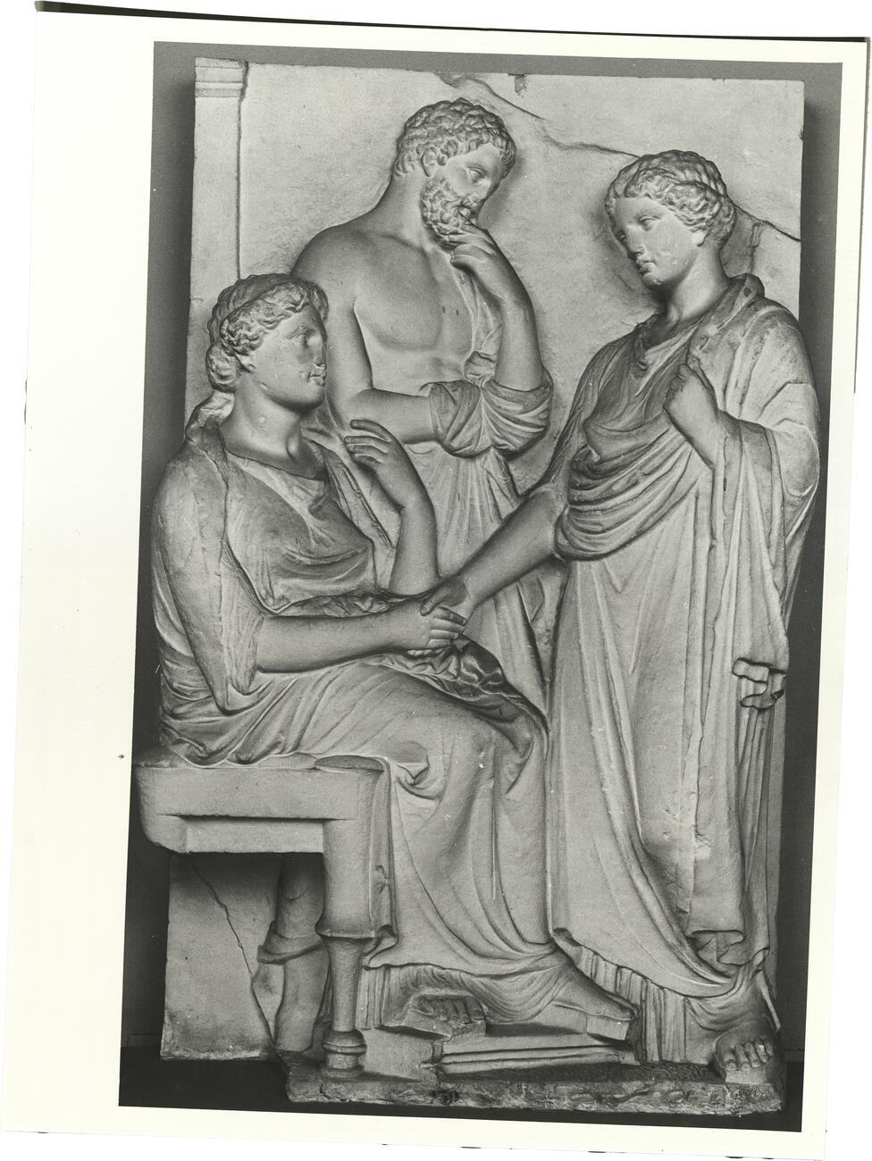 calco di scultura Stele funeraria del Dipylon 711 photo