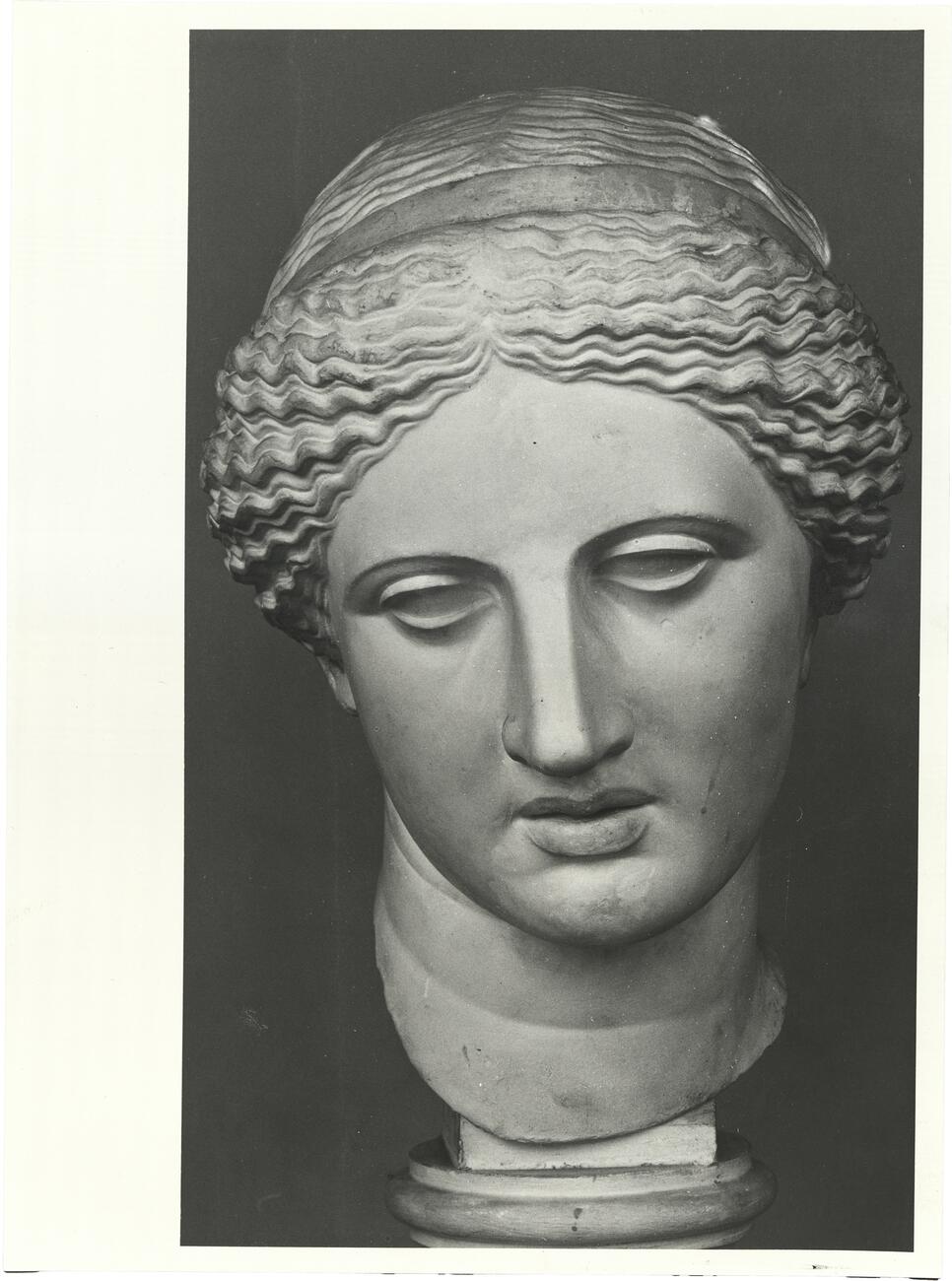 calco di scultura Testa femminile (tipo Aspremont-Lynden/Arles) 719 photo